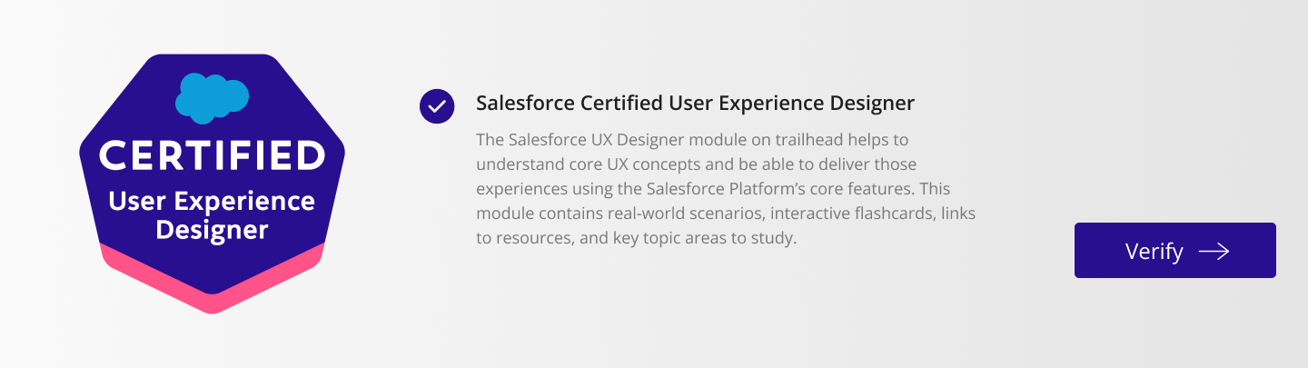 Salesforce UX Certication
