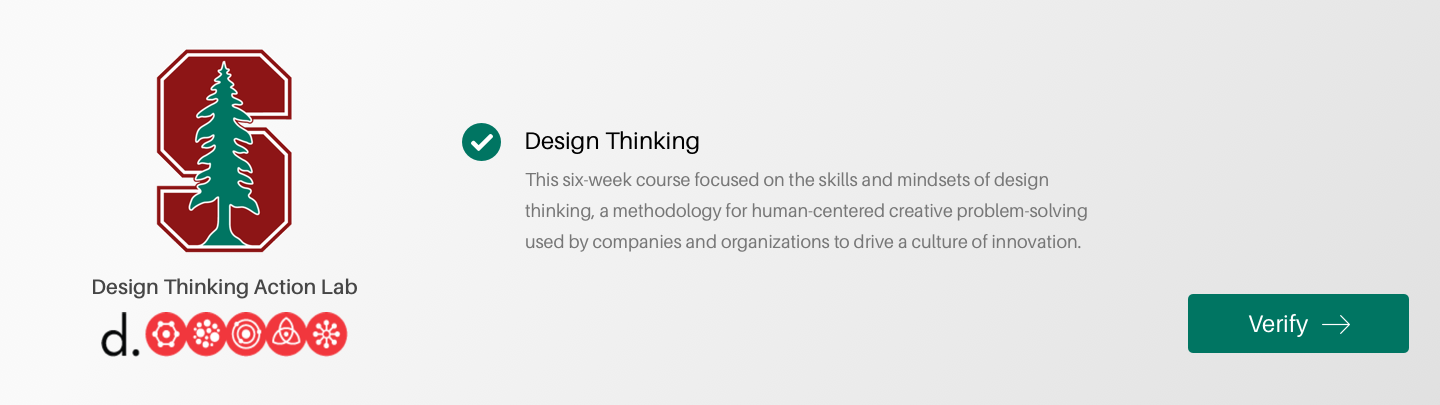 Design Thinking Certication